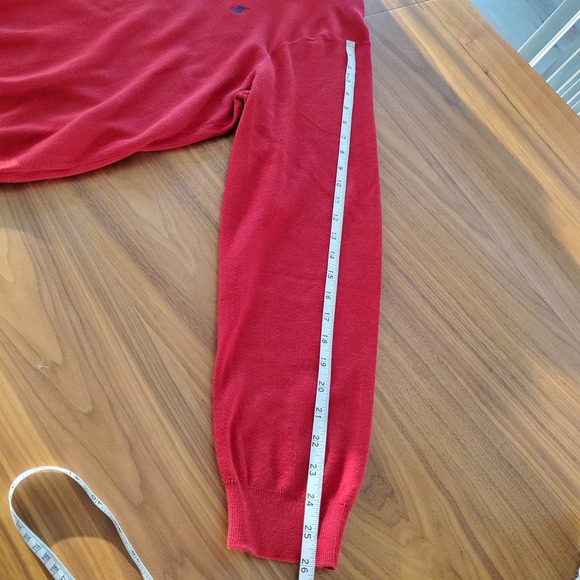 Polo Ralph Lauren Pima Cotton Collared Pullover Sweater Long Sleeve Sz XXL Red - Picture 6 of 7